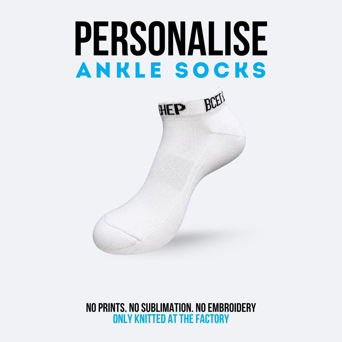 Personalised Ankle Socks